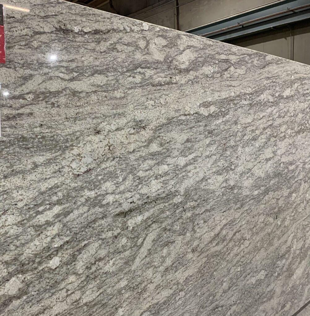 Granite slab with natural patterning