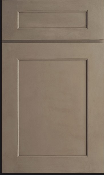 Modern Recessed Panel — Millstone (Cabinet Color Sample)