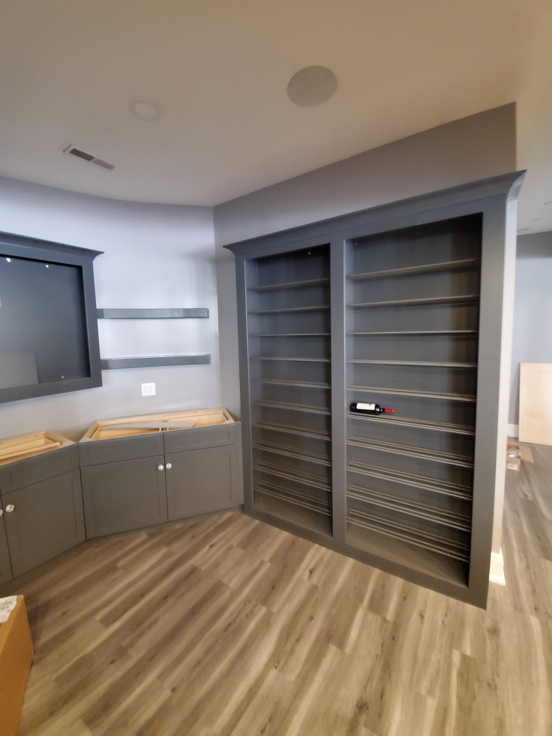 Custom built-in closets and storage cabinetry installation