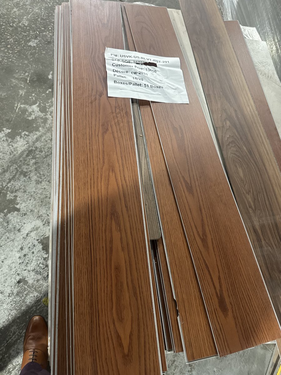 Luxury Vinyl Plank Flooring - Mixed Lot