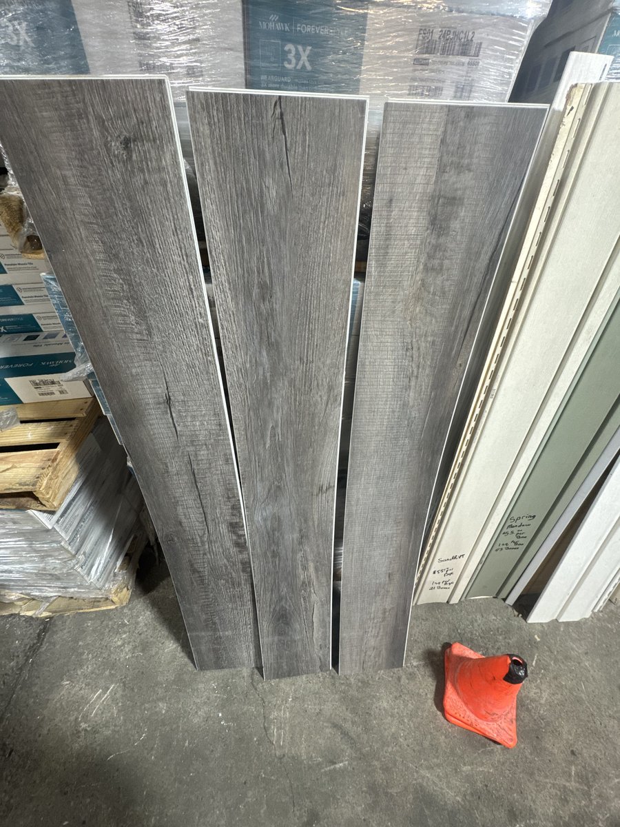 Gray Wood-Look Vinyl Plank Flooring